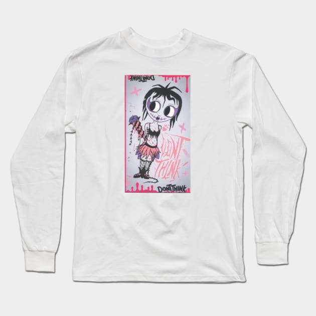 Punk Girl Long Sleeve T-Shirt by XxDontxThinkxX